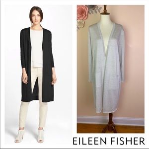New! EILEEN FISHER Cardigan Organic Linen Cardigan